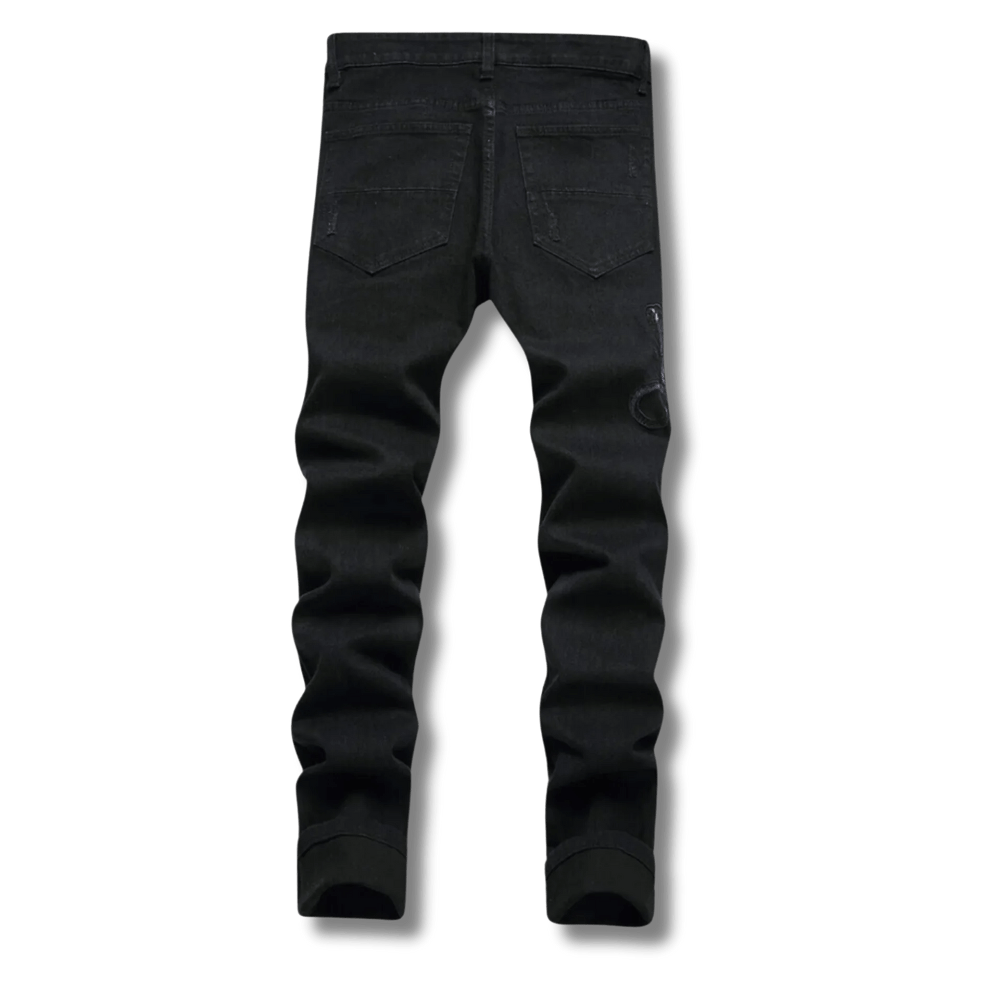 Black Python Jeans - Jaazi Intl