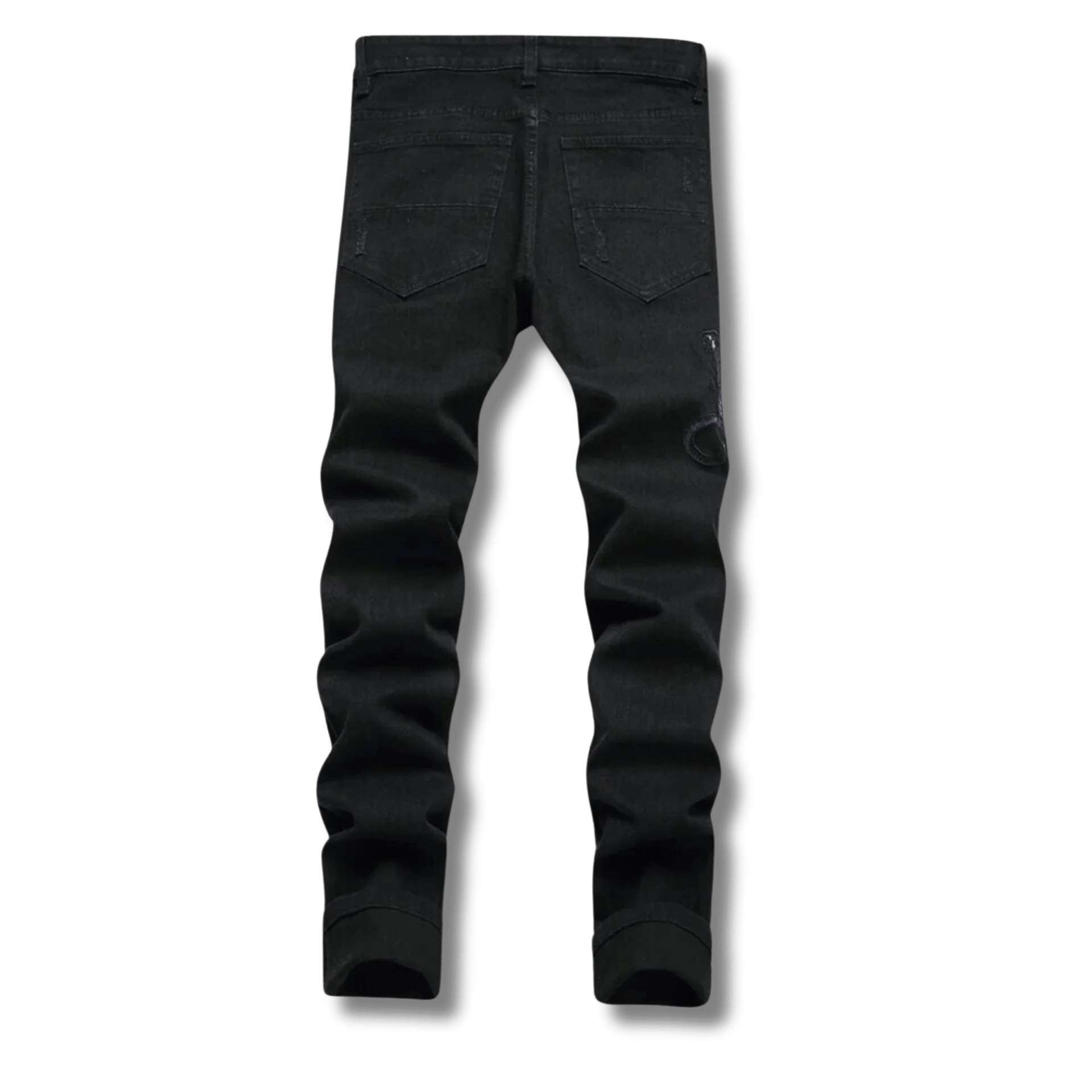 Black Python Jeans - Jaazi Intl