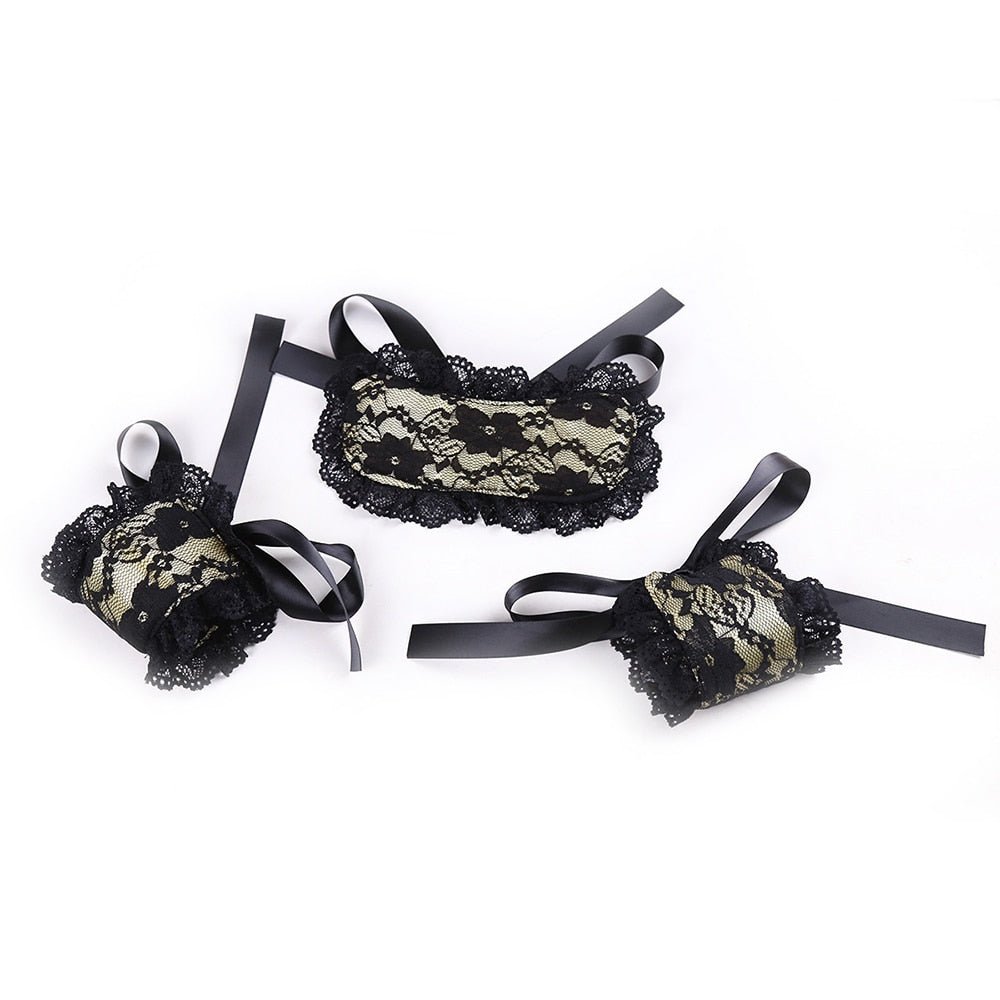 Blindfold and Handcuff Set - Jaazi Intl