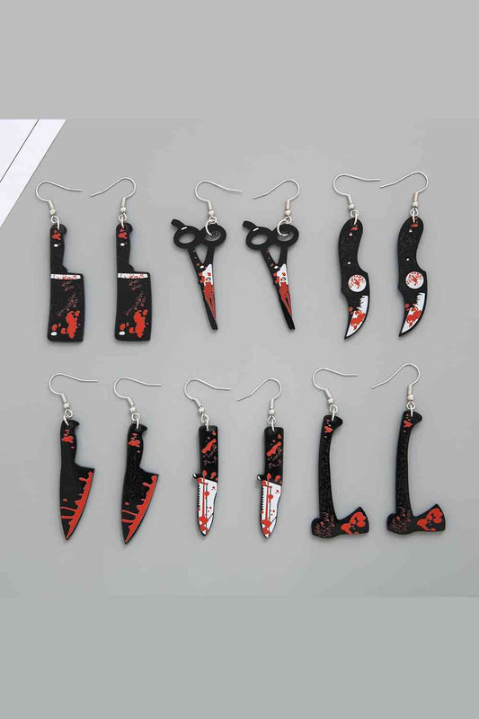 Bloody Horror Drop Earrings - Jaazi Intl