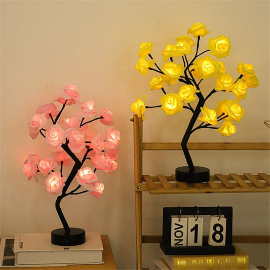 Blossom Bliss Glowing Rose Tree - Jaazi Intl