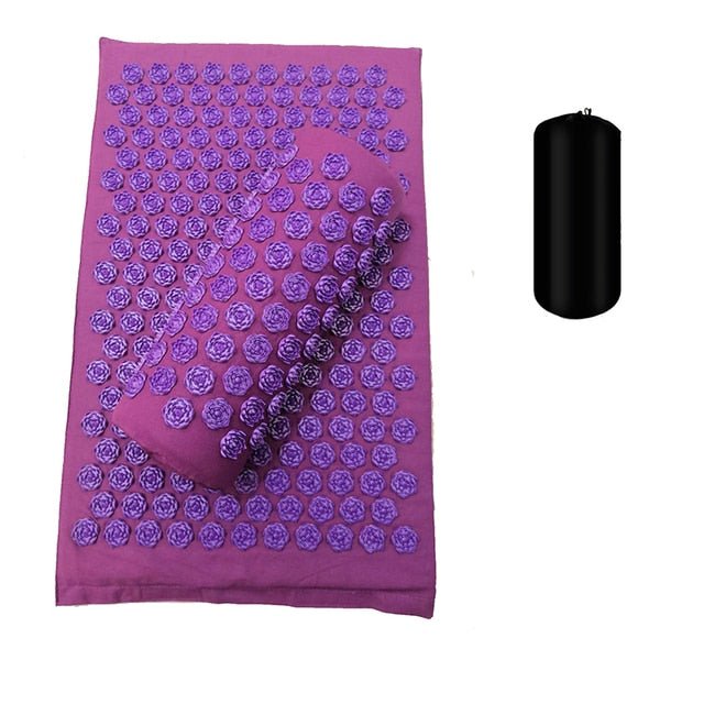 Body Pain Spike Mat Lotus Purple Set