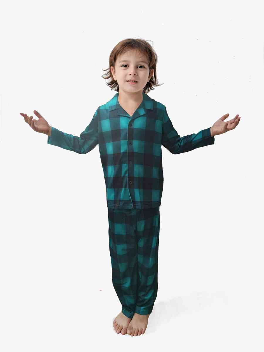 Boy Plaid Shirt and Pants Set - Jaazi Intl