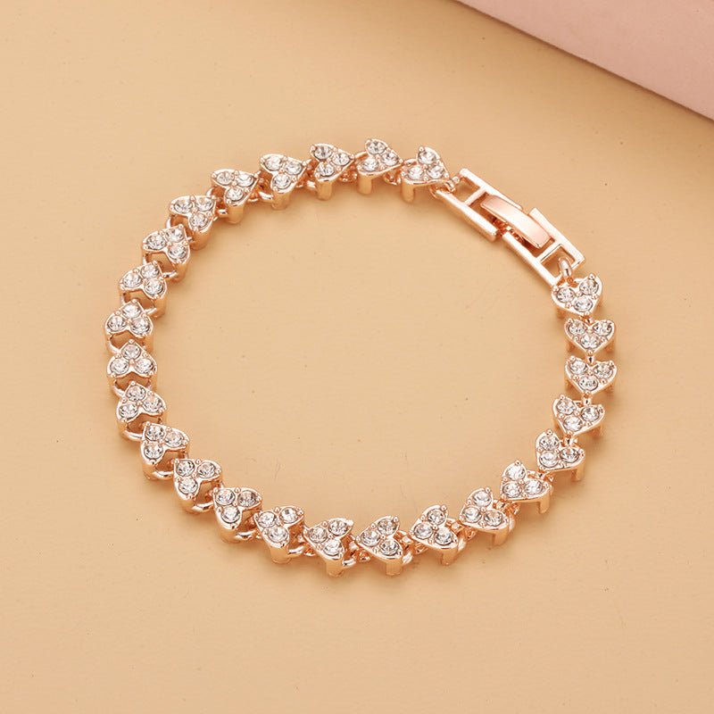 Bracelet For Women Zircon Crystal New Style Bracelet Ring With Diamond Fashion Jewelry Full Of Diamonds - Jaazi Intl