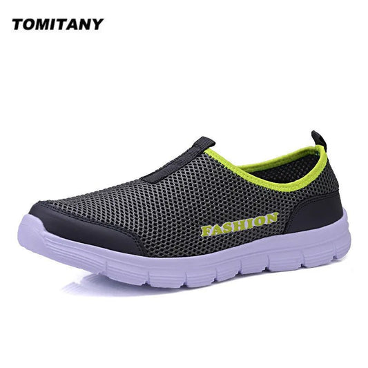 Breathable Mesh Casual Men Shoes Summer Sneakers Men Footwear Running Shoes Men's Lightweight Slip-on Sandals Zapatos De Hombre - Jaazi Intl