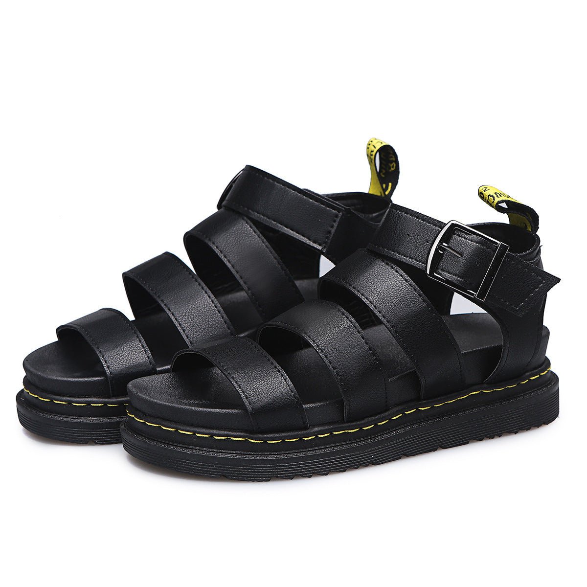 Buckle Sandals Flat PlatformThick Bottom Shoes Women Summer - Jaazi Intl