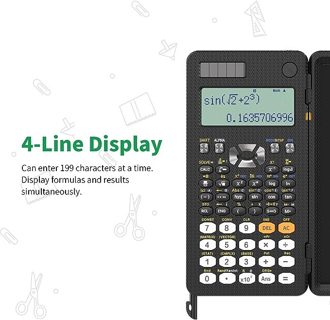 Calculator with Notepad | Scientific - Jaazi Intl