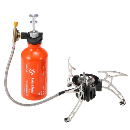 Camping Multi Fuel Stove Preheating Oil/Gas Outdoor Camping Stove Cooker Picnic Cookout Hiking Equipment Gasoline Stove Burners - Jaazi Intl