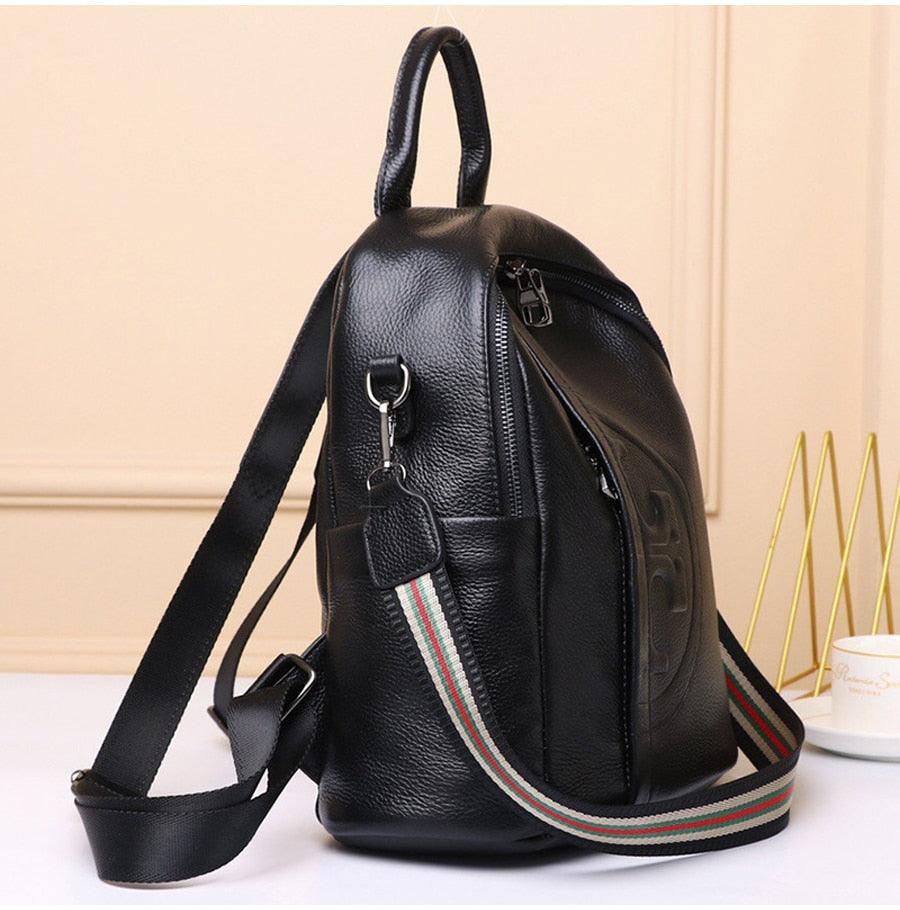 Casual Leather Backpack- Seattle - Jaazi Intl