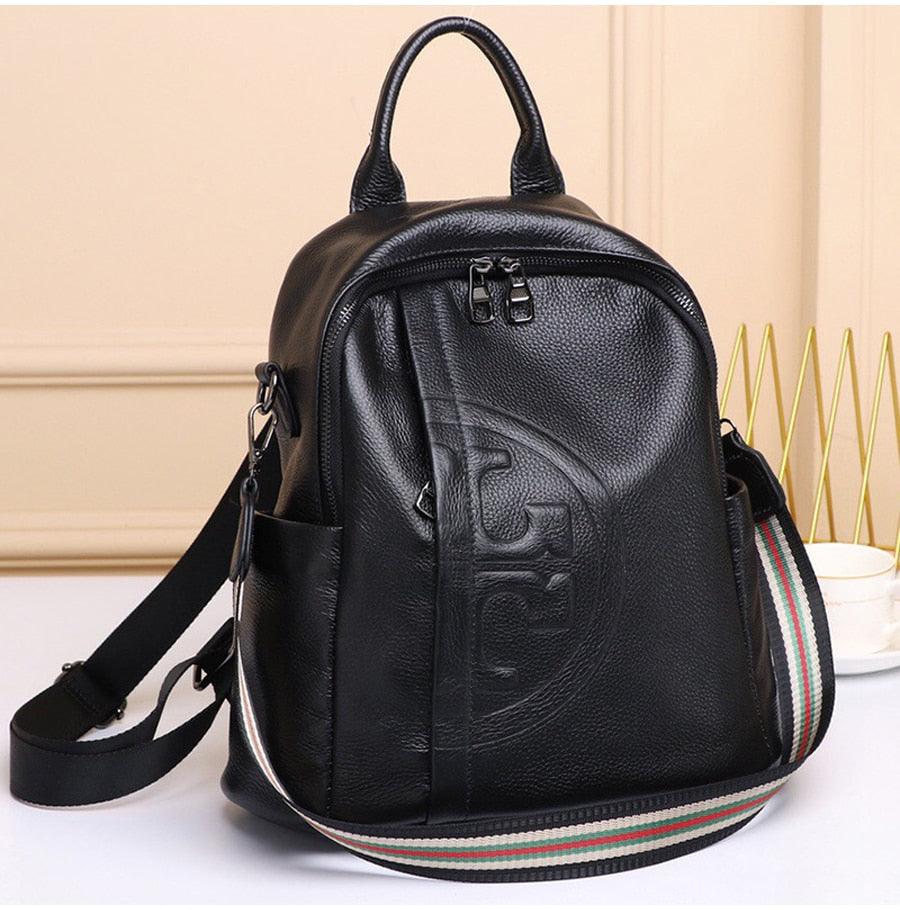 Casual Leather Backpack- Seattle - Jaazi Intl