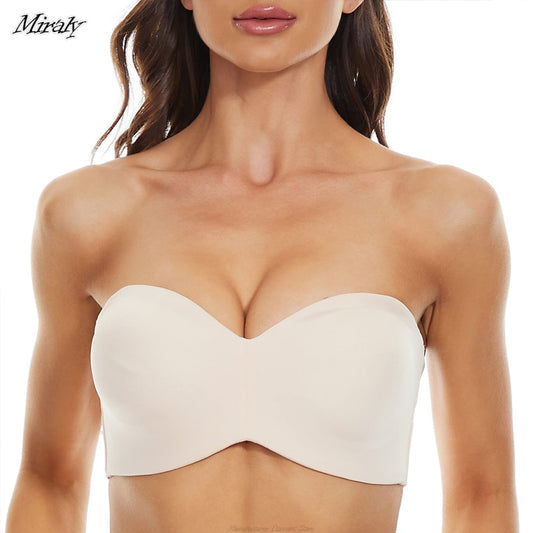 Soutien-gorge sans bretelles Push up Antidérapant