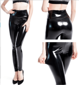 Latex Patent Leather Leggings - Jaazi Intl