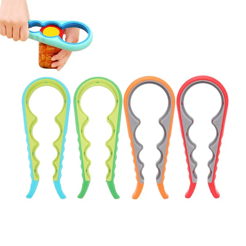 Lid Jar Opener Handy Screw Cap Jar Openers Twist Off Lid Can Opener Bottle Grip Wrench Bottle Quick Opening Kitchen Gadgets - Jaazi Intl